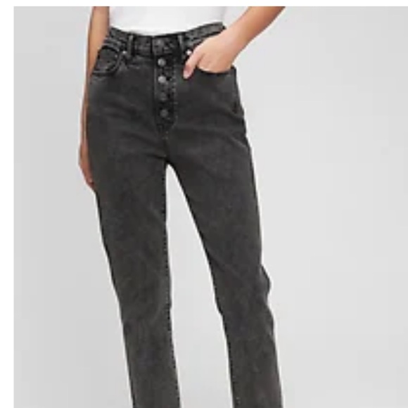 Black Gap Denim High-rise vintage slim jeans. NWT - Picture 2 of 2